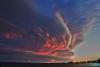 A strom front on the Grand Marais Harbor by Stephan Hoglund